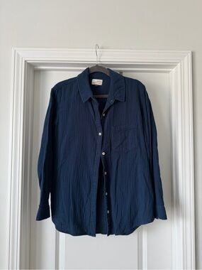 Universal Thread Navy Button-Up Shirt Jacket